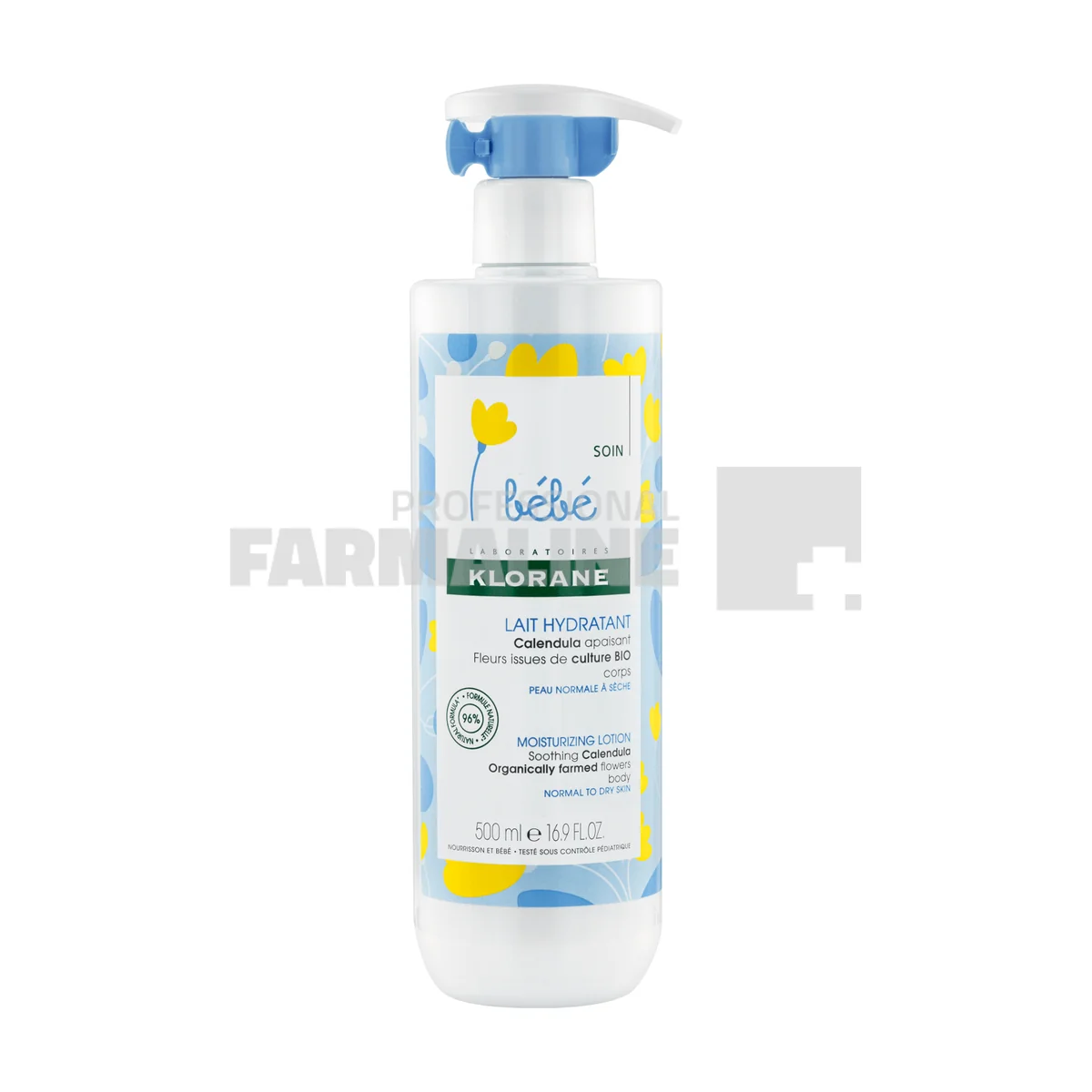 Klorane Bebe Lapte hidratant masaj 500 ml