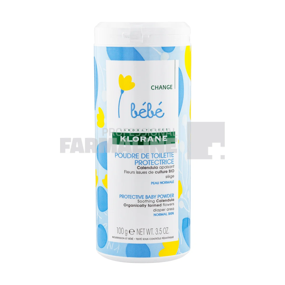 Klorane Bebe Pudra toaleta protectoare 100 g