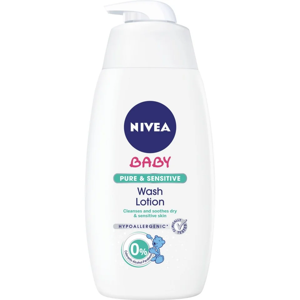 Nivea 86283 Baby Nutri Sensitive Lotiune spalare 500 ml