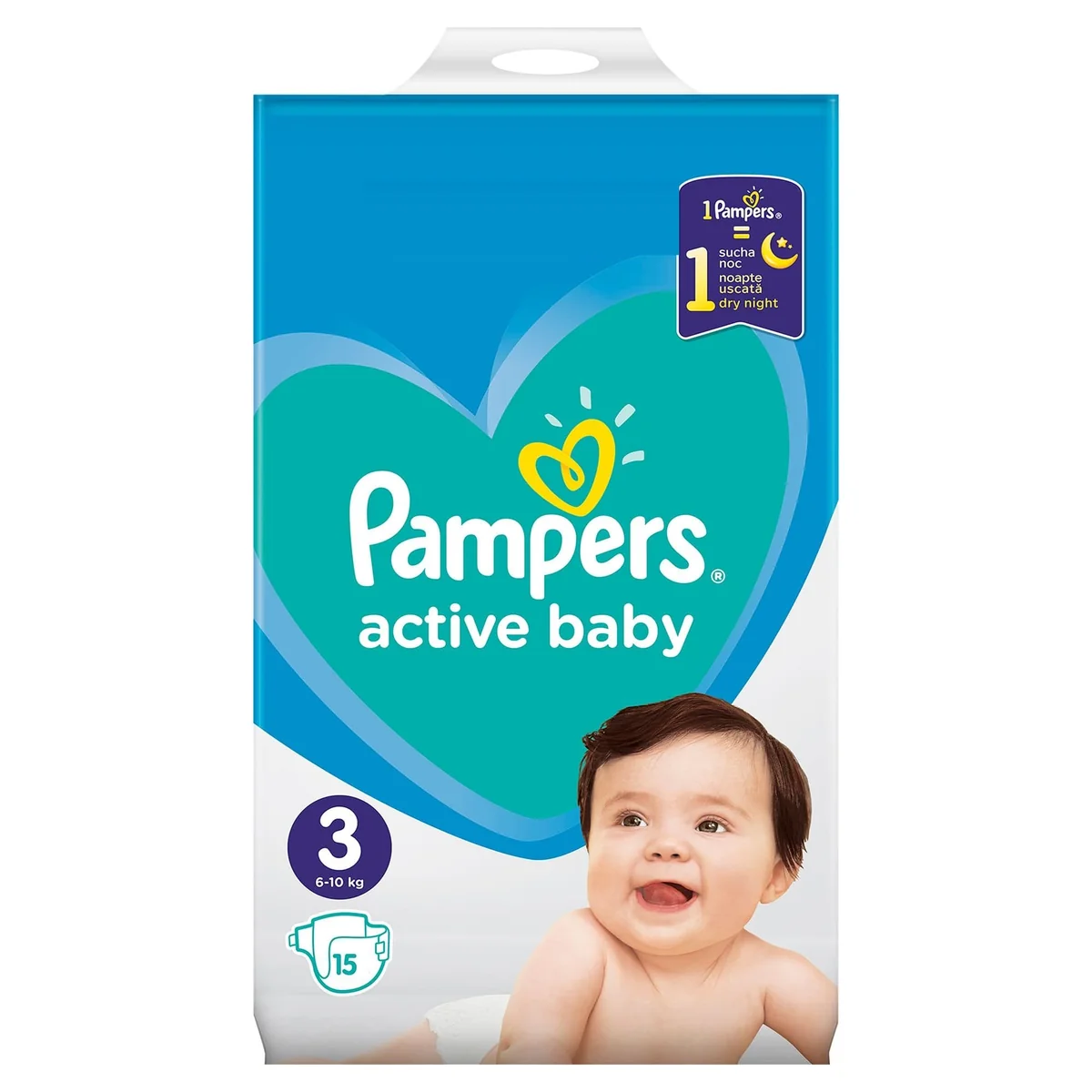 Pampers Active Baby Scutece nr.3  6-10 kg 15 bucati