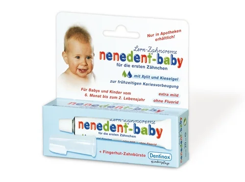 Nenedent Baby Pachet Pasta de dinti 20 ml + Periuta degetar 6-24 luni
