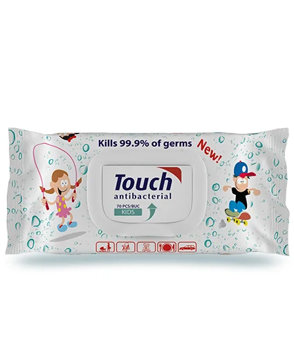 Touch Kids Servetele umede antibacteriene 70 bucati