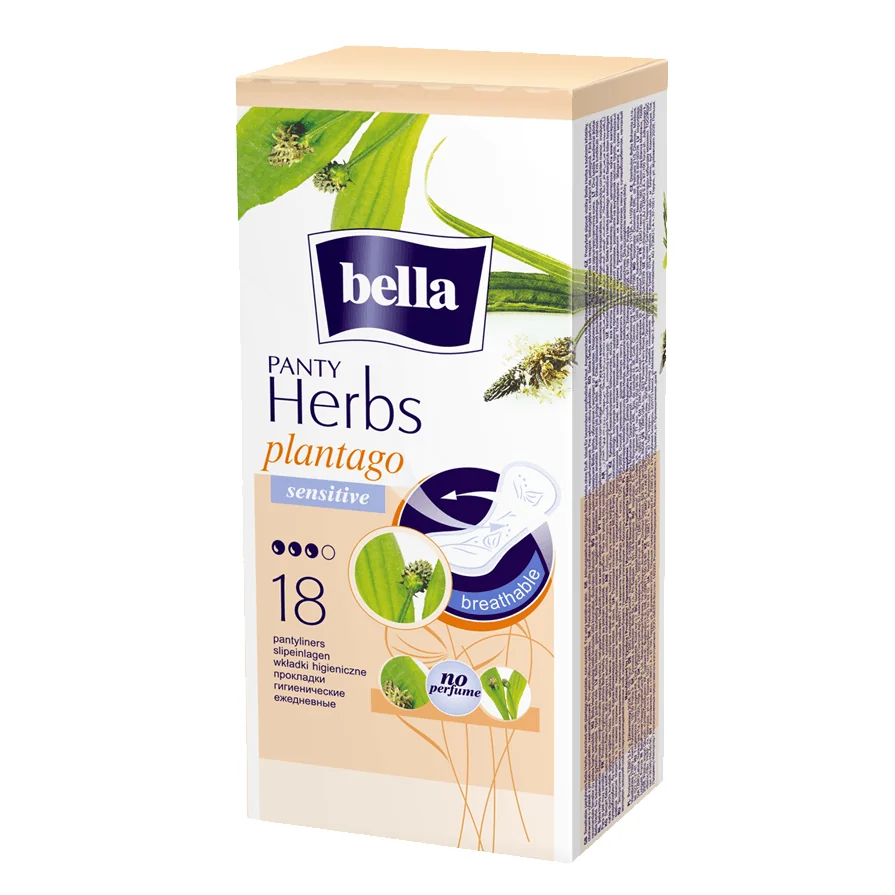 Bella Panty Herbs Plantago Sensitive 18 bucati