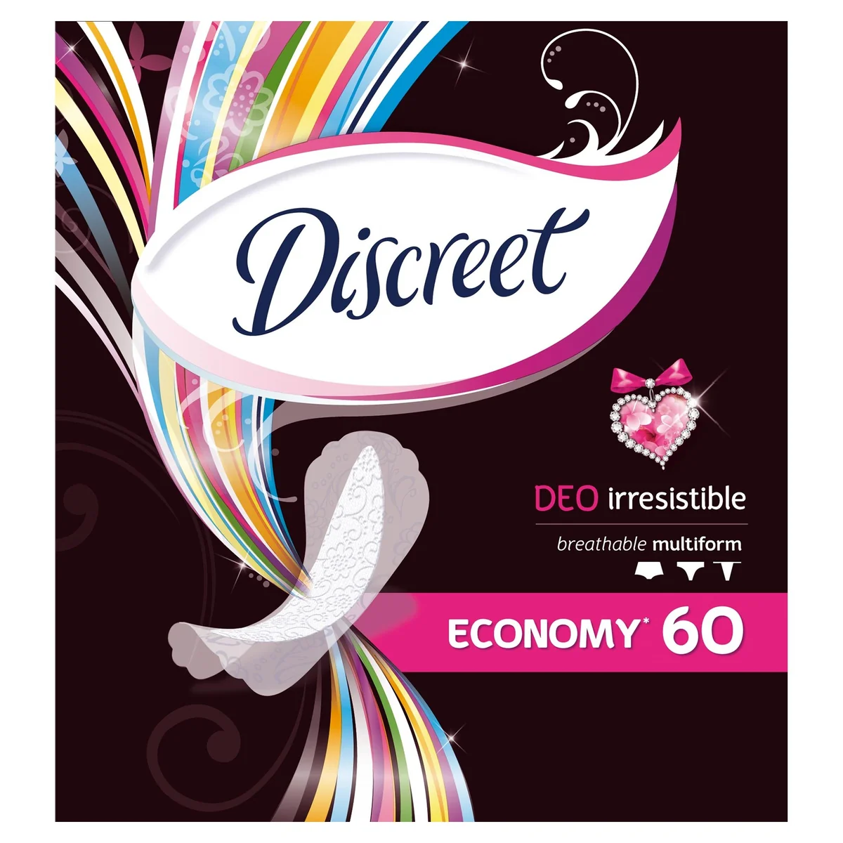 Discreet Deo Irresistible Multiform Absorbante zilnice 60 bucati