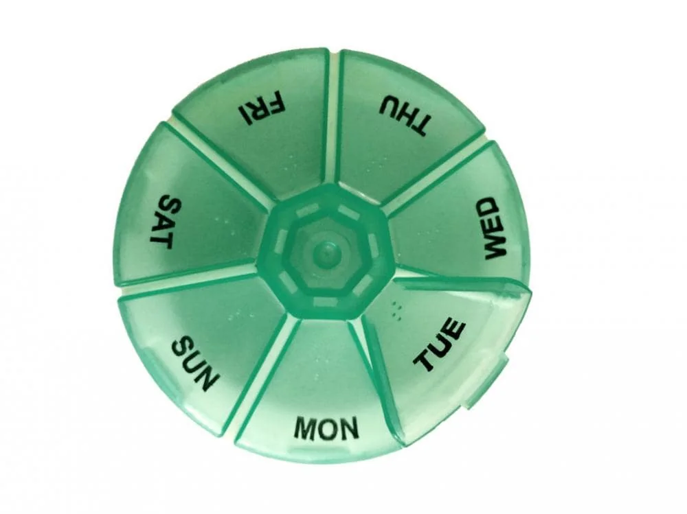 Organizator medicamente saptamanal circular