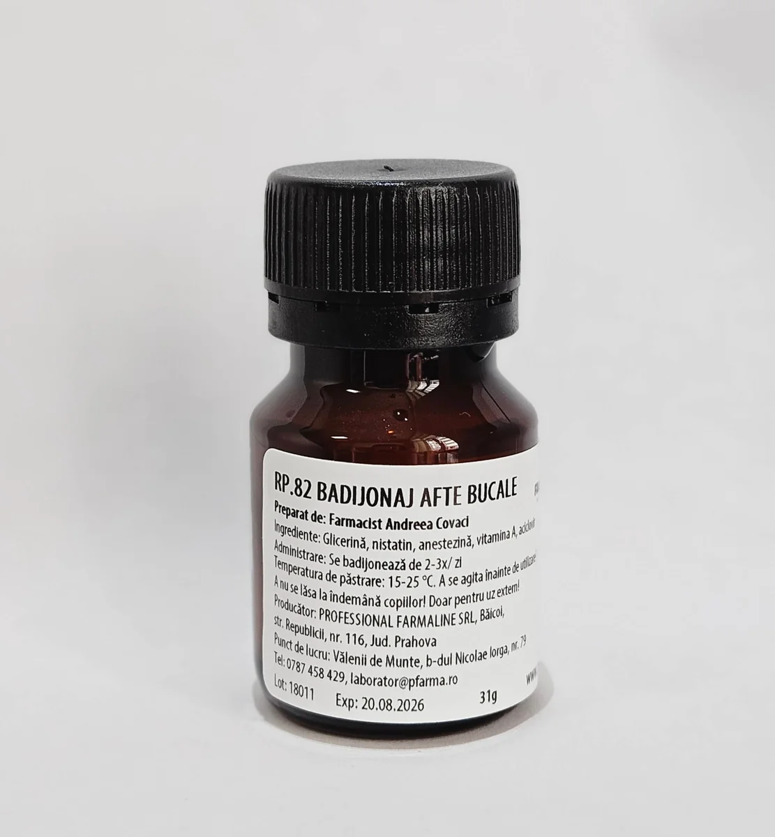 Badijonaj contra aftelor 30 ml