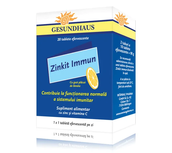 Zinkit Immun 20 comprimate efervescente