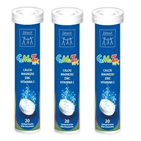 Zdrovit CaMgZn + Vitamina C 20 comprimate efervescente