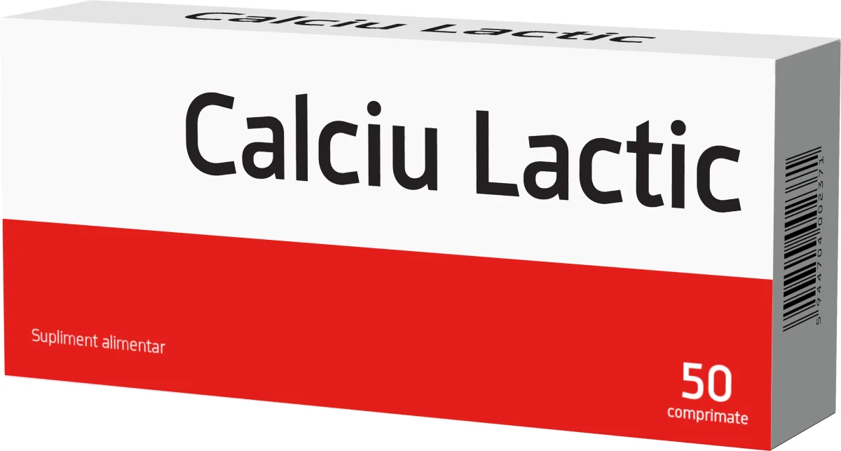 Biofarm Calciu Lactic 500 mg 50 comprimate