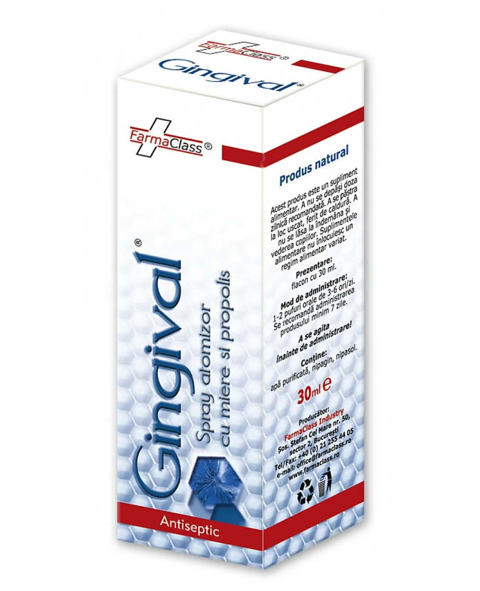 Gingival Spray cu miere si propolis 30 ml