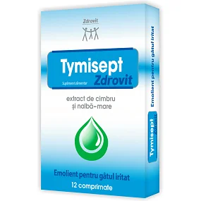 Zdrovit Tymisept 12 comprimate