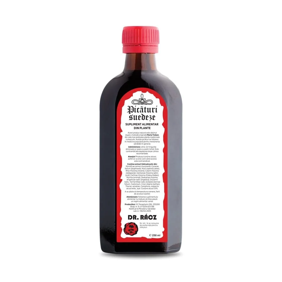 Bitter Picaturi Suedeze 250 ml Dr Racz