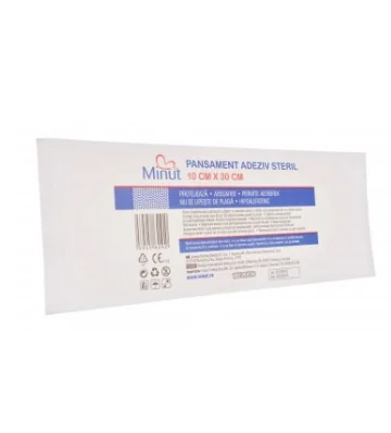 Minut Pansament adeziv steril 10 cm x 30 cm