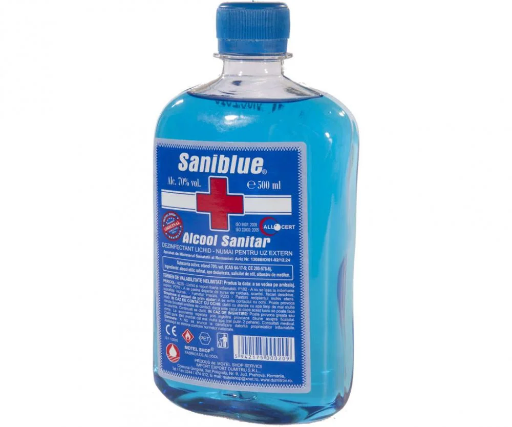 Saniblue Alcool sanitar 70% 500 ml