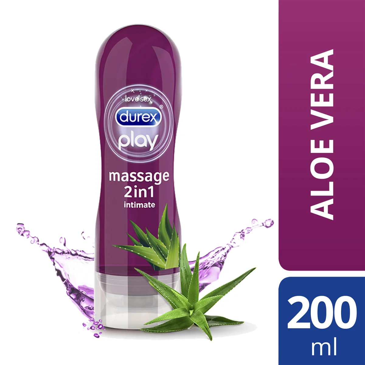 Durex Play Massage 2 in 1 Gel cu Aloe Vera 200 ml