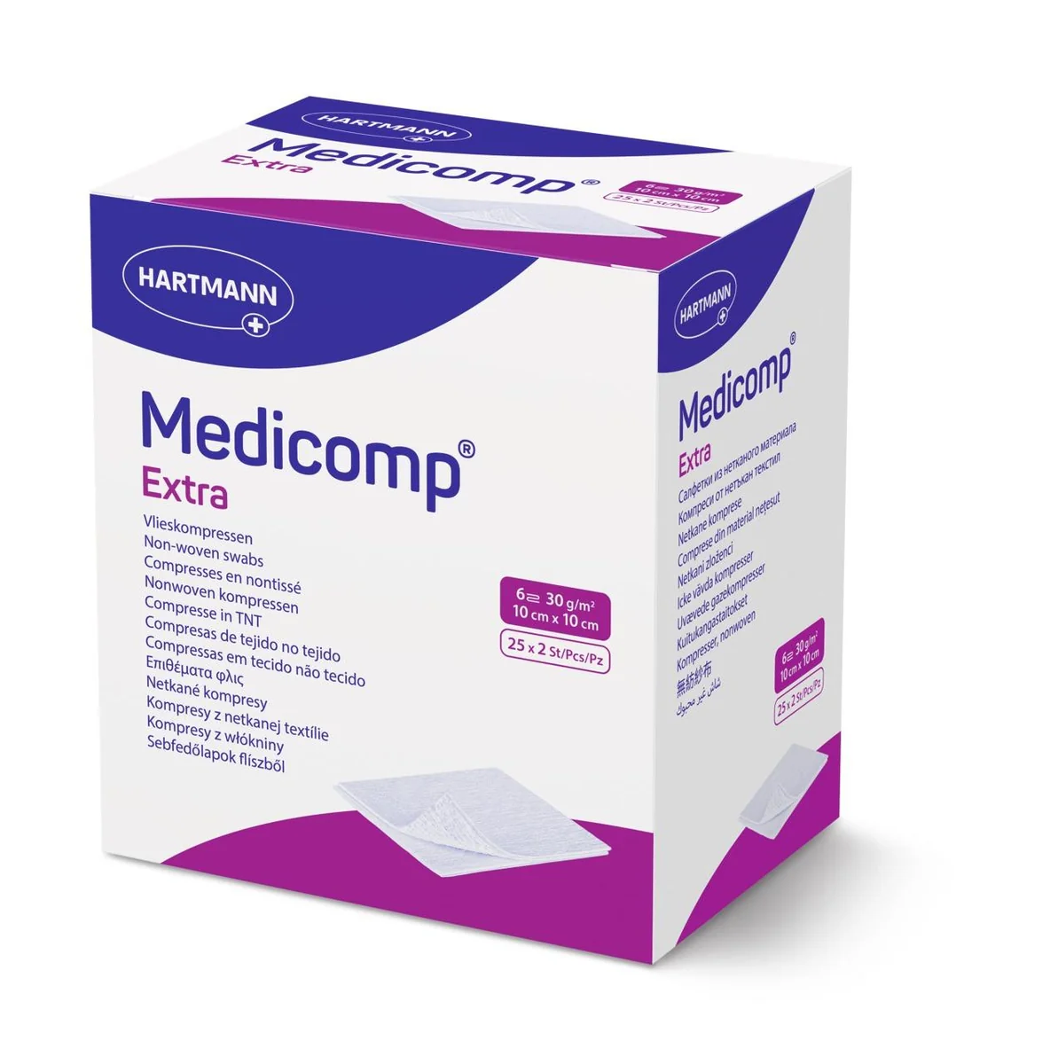 Hartmann Medicomp Comprese extra sterile 10 cm x 10cm 25 bucati