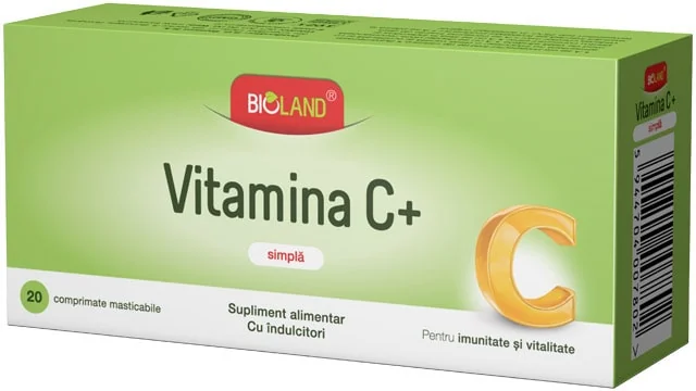 Bioland Vitamina C simpla 20 comprimate