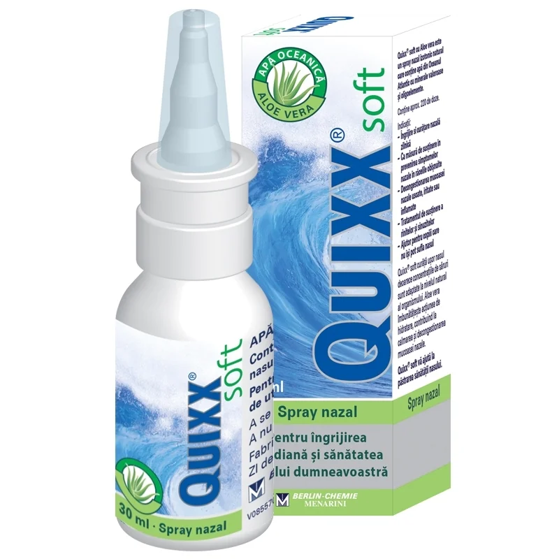 Quixx Soft spray nazal isotonic cu apa de mare 30 ml