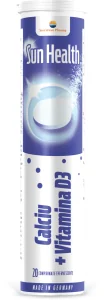 Sun Health Calciu + Vitamina D3 20 comprimate efervescente