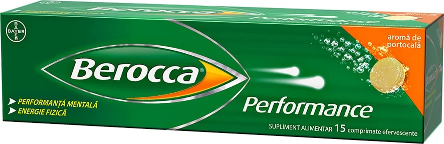 Berocca Performance, Multivitamine, 15 comprimate efervescente