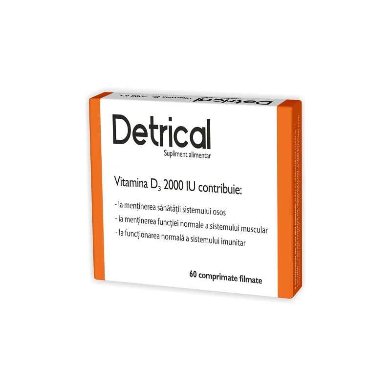 Detrical D3 2000 IU 60 comprimate filmate