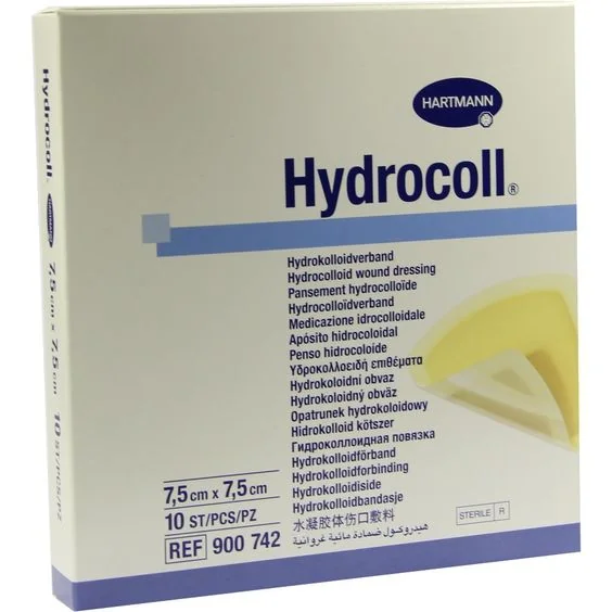 Hartmann Hydrocoll Pansament cu hidrocoloid 7,5 cm x 7,5 cm 10 bucati