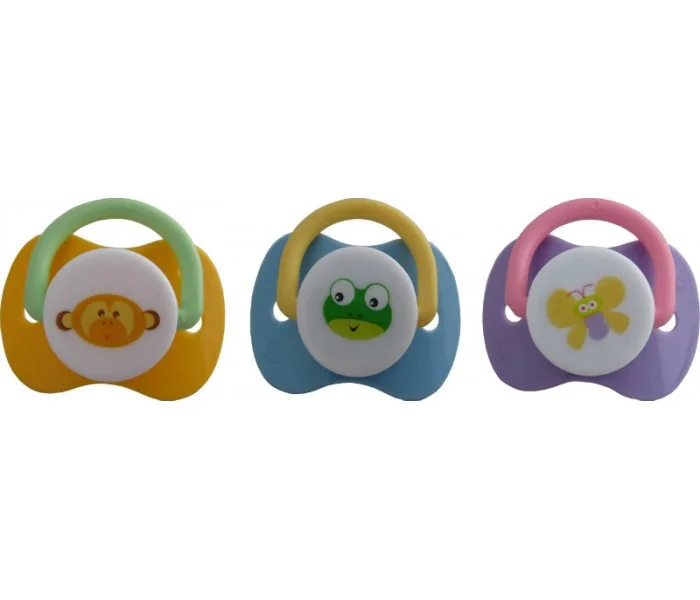 Primii Pasi JP-1005 Suzeta silicon decorata cu capac 0+ luni