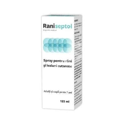 Zdrovit Raniseptol Spray pentru rani si leziuni cutanate 125 ml