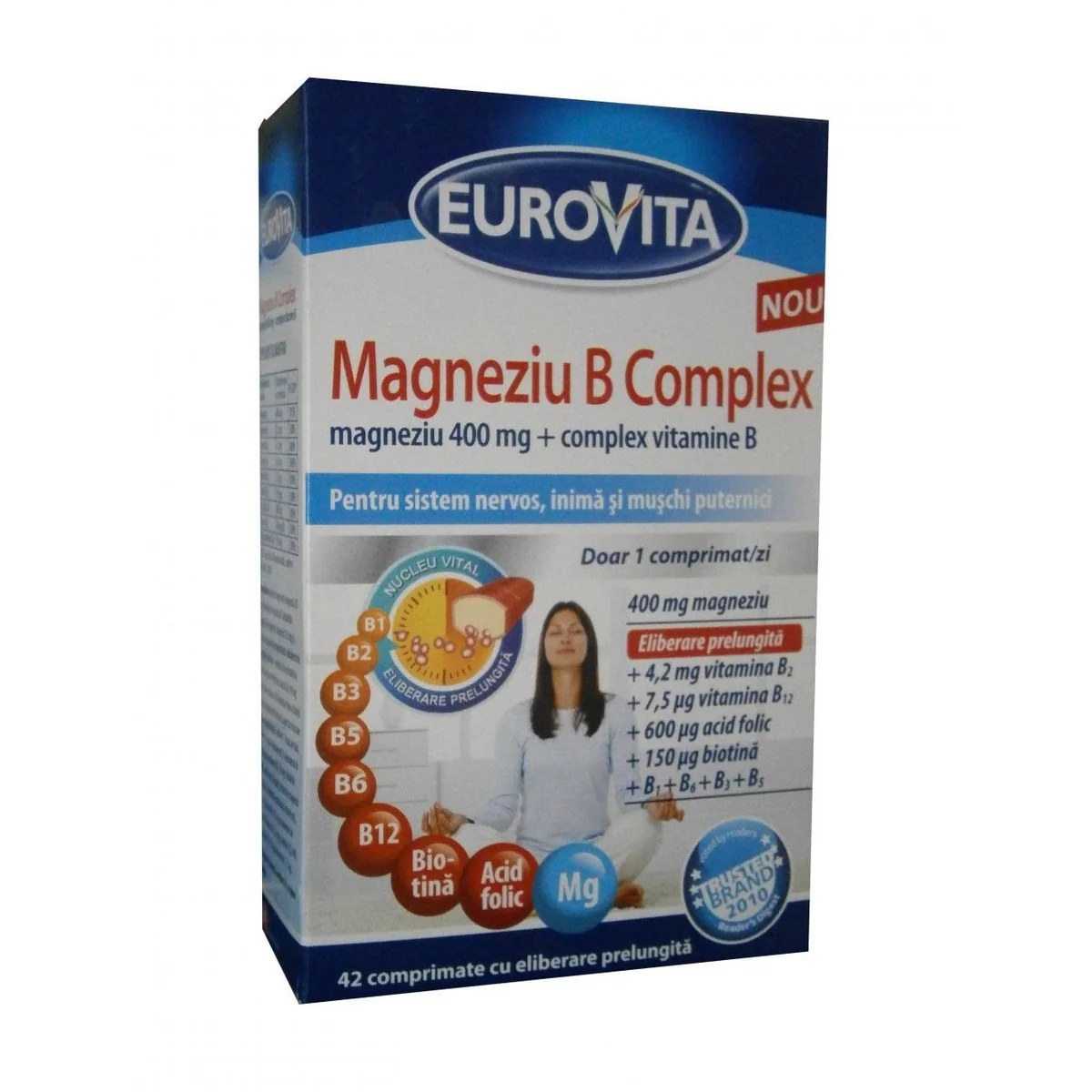 Eurovita Magneziu B Complex 42 comprimate cu eliberare prelungita