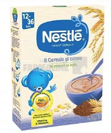 Nestle 8 Cereale si cacao 12+ luni 250 g