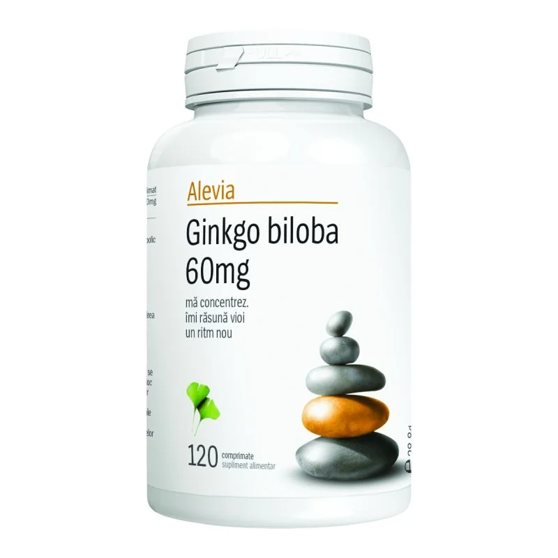Alevia Ginkgo Biloba 60 mg 120 comprimate