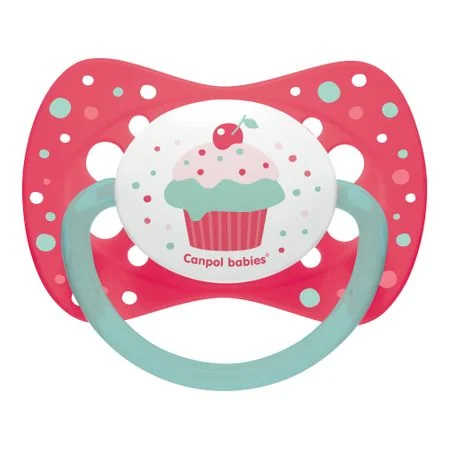 Canpol 23/284 Suzeta silicon simetrica roz 18+ luni