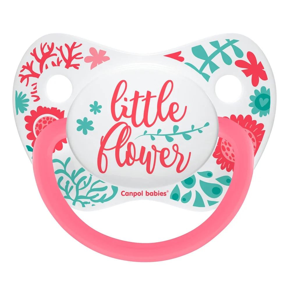 Canpol 23/287 Suzeta silicon rotunda ortodontica corai 18+ luni