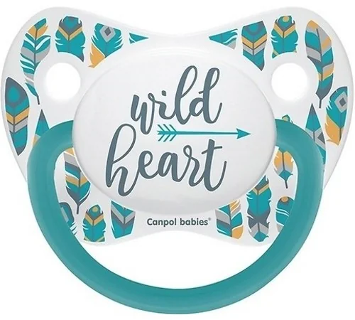 Canpol 23/290 Suzeta silicon simetrica turcoaz 18+ luni