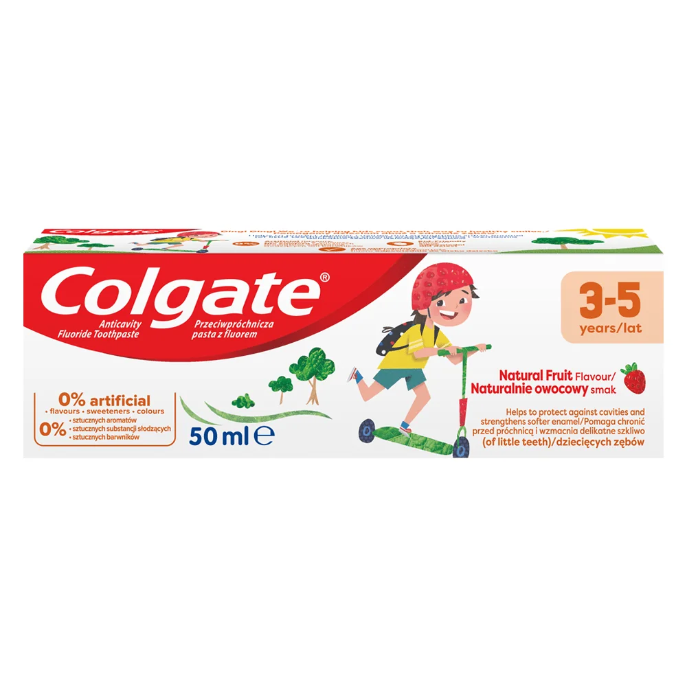 Colgate Natural Fruit Pasta de dinti cu aroma de capsuni 3-5 ani 50 ml