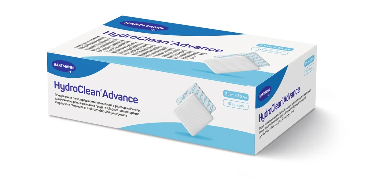 Hartmann Hydroclean Advance pansament 7.5cm x 7.5cm 10buc.