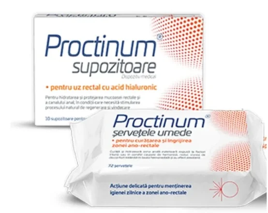 Zdrovit Proctinum 10 supozitoare + Proctinum Servetele umede 72
