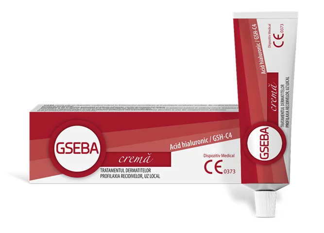 GSEBA 0.4% Crema cu acid hialuronic 30 ml