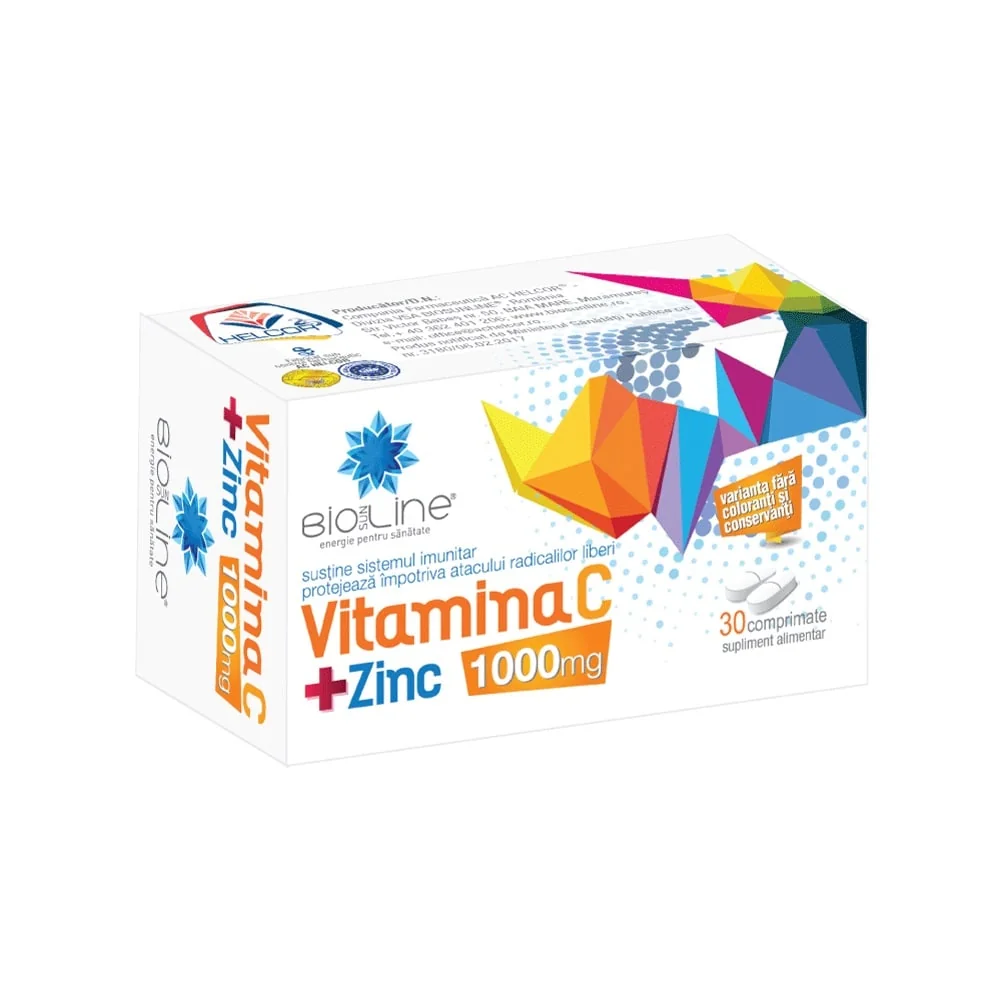 Vitamina C + Zinc 1000 mg 30 comprimate