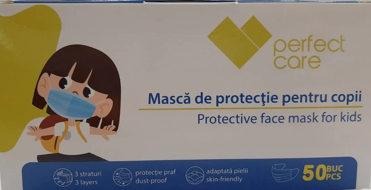 Masca protectie pentru copii 50 bucati