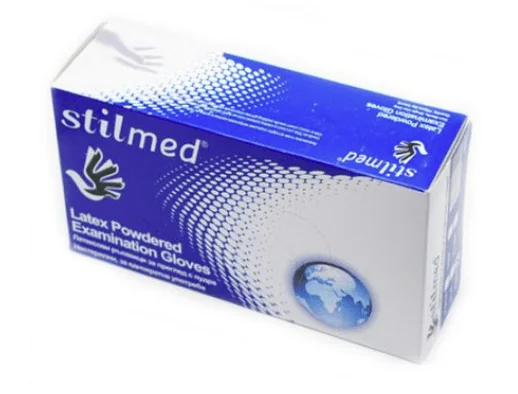 Manusi examinare latex pudrate ,,L'' 100 bucati