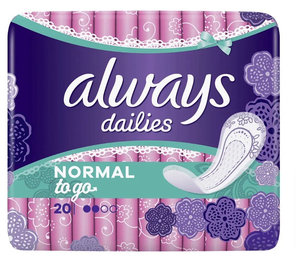 Always Dailies Singles To Go Normal 20 bucati