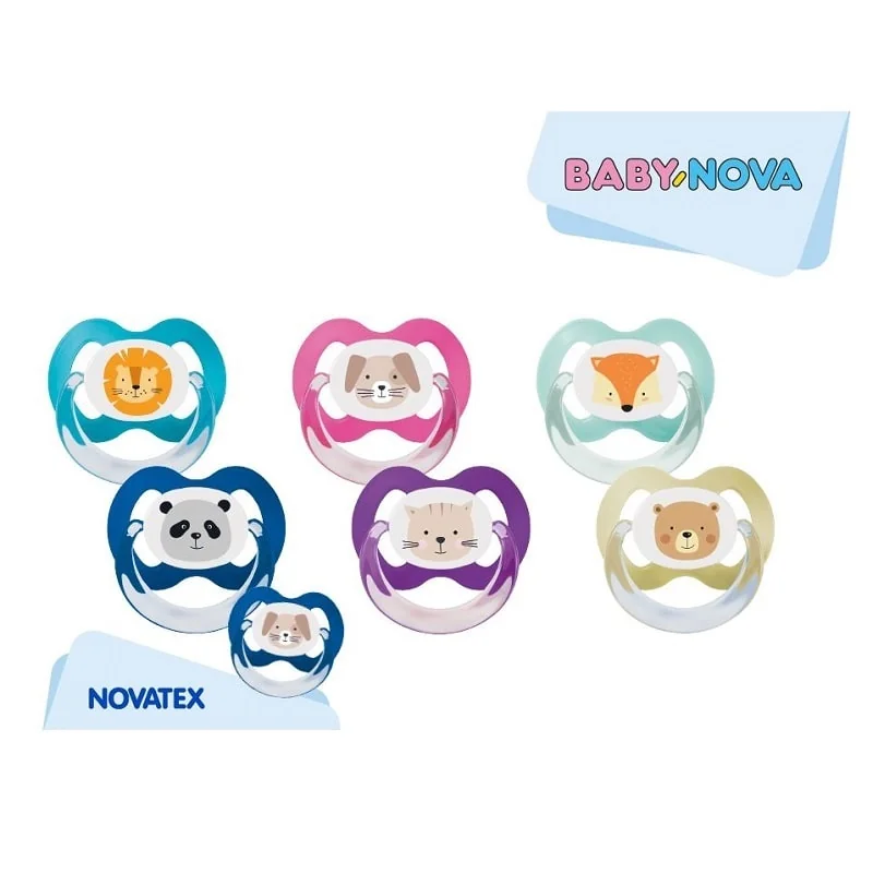 Baby Nova Suzete silicon ortodontice 6-18 luni 2 bucati