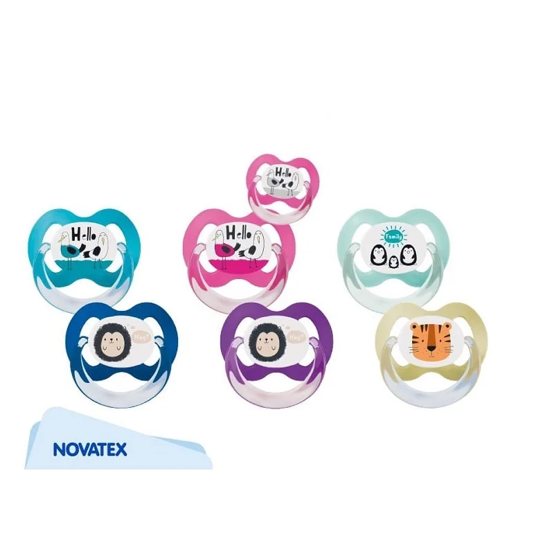 Baby Nova Suzete silicon ortodontice 18+ luni 2 bucati