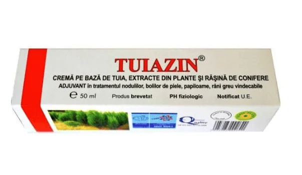 Tuiazin Crema pe baza de Tuia, Extract de Plante si Rasina Conifere 50 ml