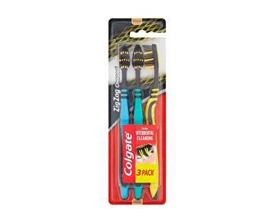 Colgate Periuta dinti zig zag charcol 3 bucati