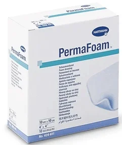 Hartmann Permafoam Classic Pansament din spuma 10 cm x 10 cm 10 bucati