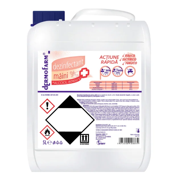 Dermofarm Dezinfectant maini alcool 80% 5000 ml