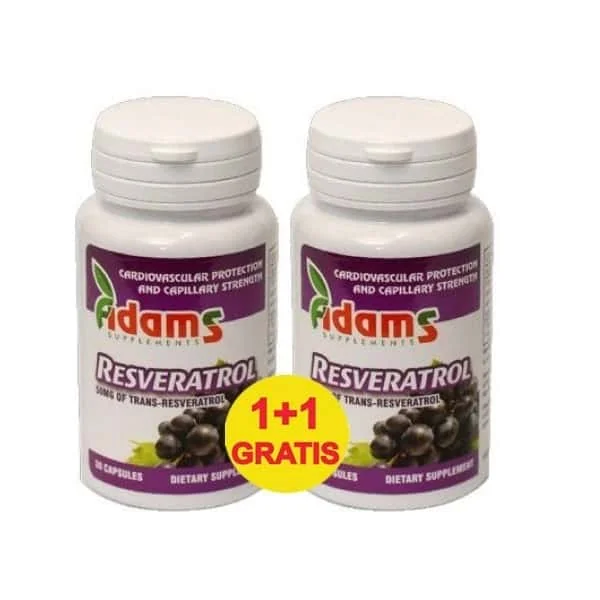 Resveratrol 50 mg 30 capsule 1+1 Gratis