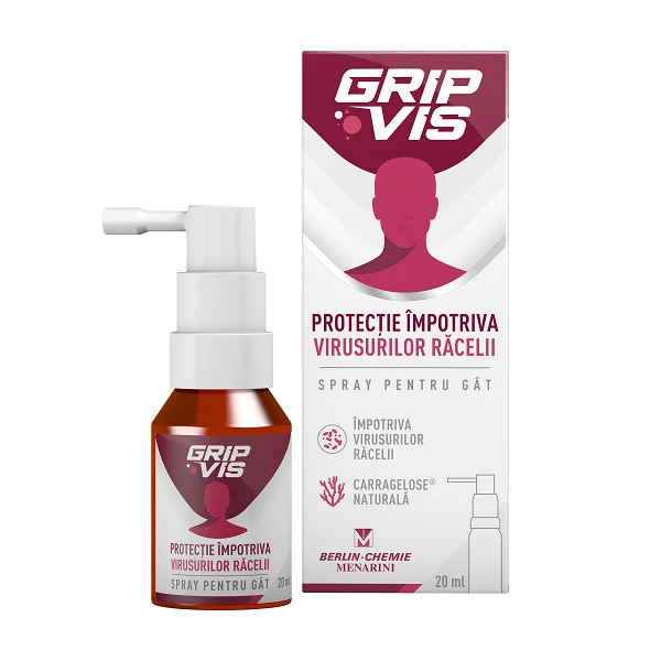 Gripvis 1.2 mg/ml Spray pentru gat 20 ml